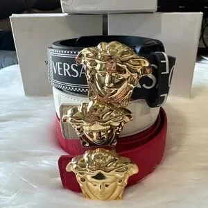 Bundle Versace Black and White Belt with Ornate Buckle versace belt buckle products for sale | eBay main image 4